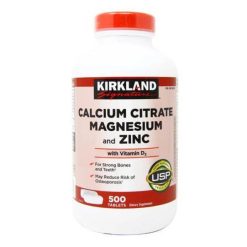 Calcium Citrate Magnesium Zinc DKirkland3  N500