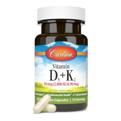 Vitamin D3 + K2 2000 Carlson N60