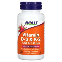 Vitamin D3+K2 1000 Now N120