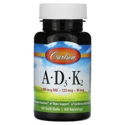 Vitamin A D K2 Carlson N60