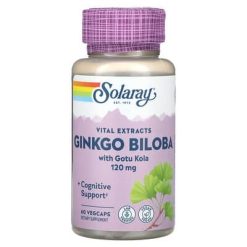 Ginkgo Biloba With Gotu Kola 120mg Solaray N60