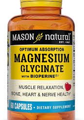 Magnesium Glycinate Bio 120mg Mason Naturals N60